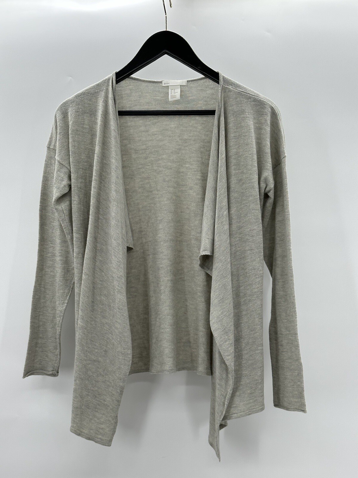 Basic Brand Open Front Wool Blend Asymmetrical Ca… - image 1