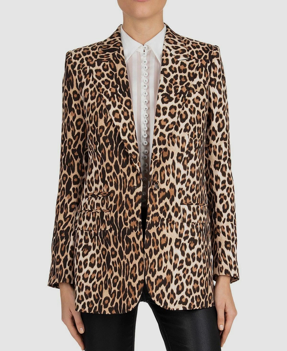 Cheetah print hotsell suit jacket