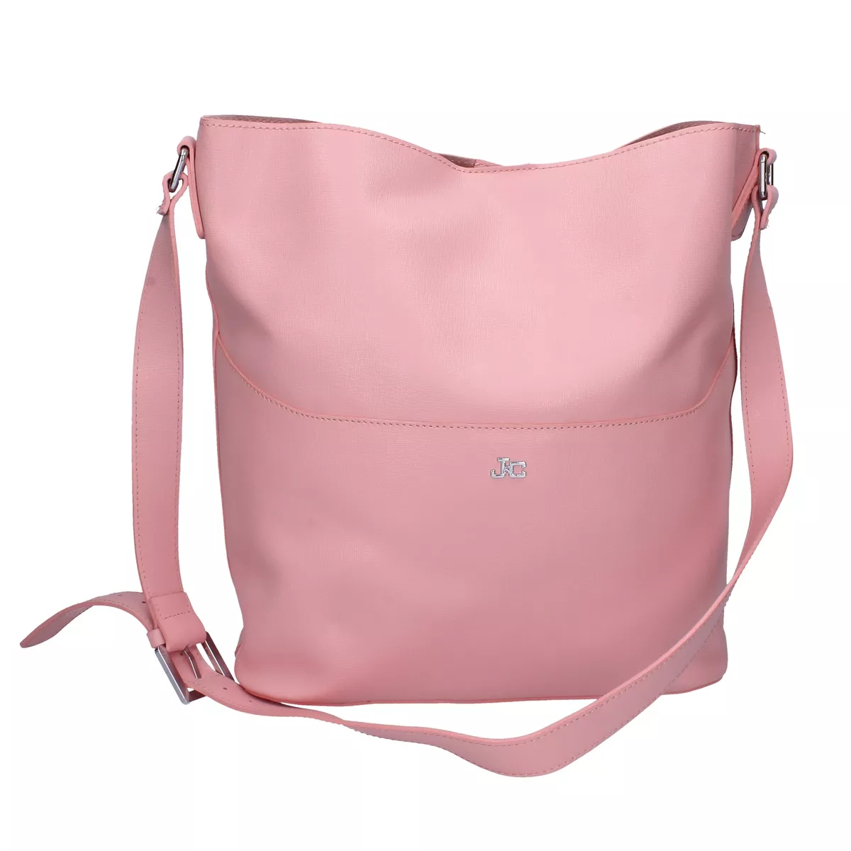 J C JACKYCELINE Pink Leather Women s Bag AB977