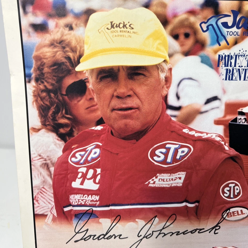 Foto firmada por Gordon Johncock 8,5”x11 1973 1982 Indianápolis 500 Winner Indy USAC Foto 2 de 4