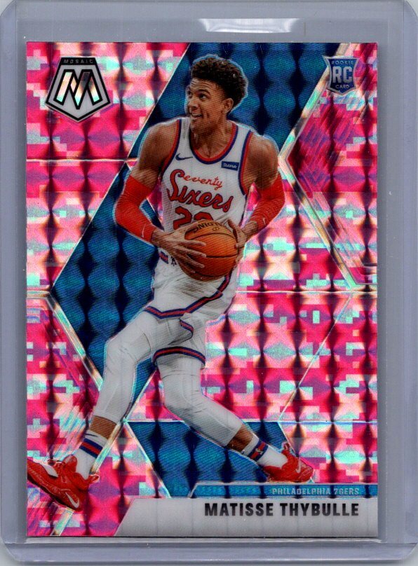 2019-20 Panini Mosaic #245 Matisse Thybulle Camo Pink