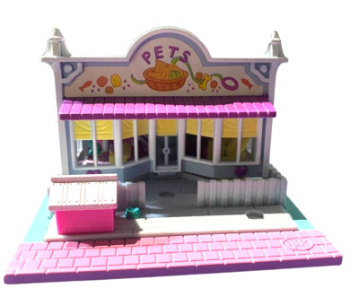 1993 Bluebird Polly Pocket Pet Shop Pollyville Playset Only No Dolls Incomplete