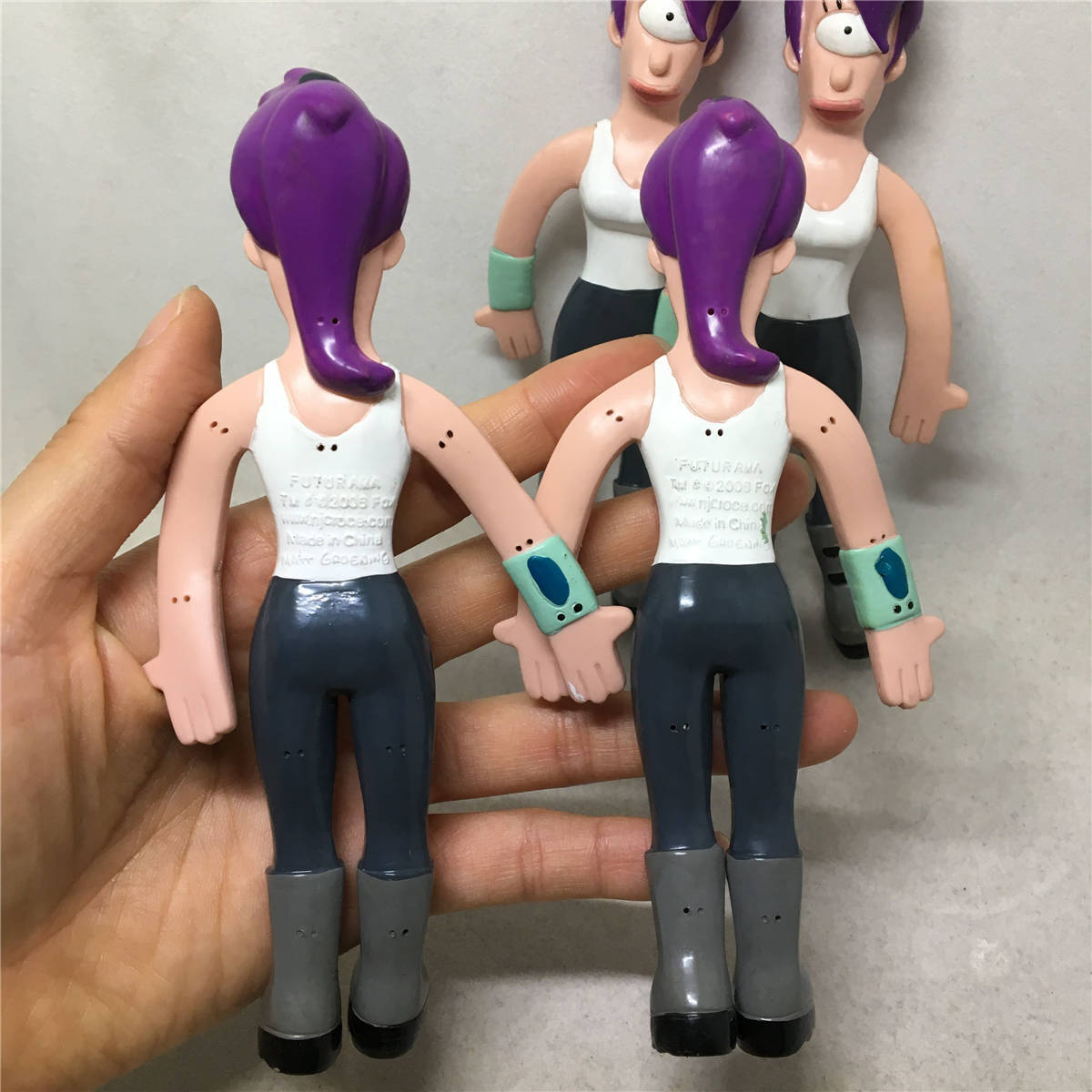 4pcs NJ Croce Futurama Leela Bendable Poseable Figure Toy | eBay