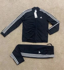 Adidas Womens 3 Stripes Tricot Tracksuit NWT Jacket & Pants Set Sz S, M,L,XL