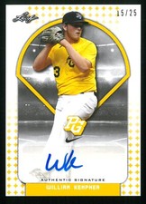 2018 Leaf Perfect Game WILLIAM KEMPNER Auto Yellow /25