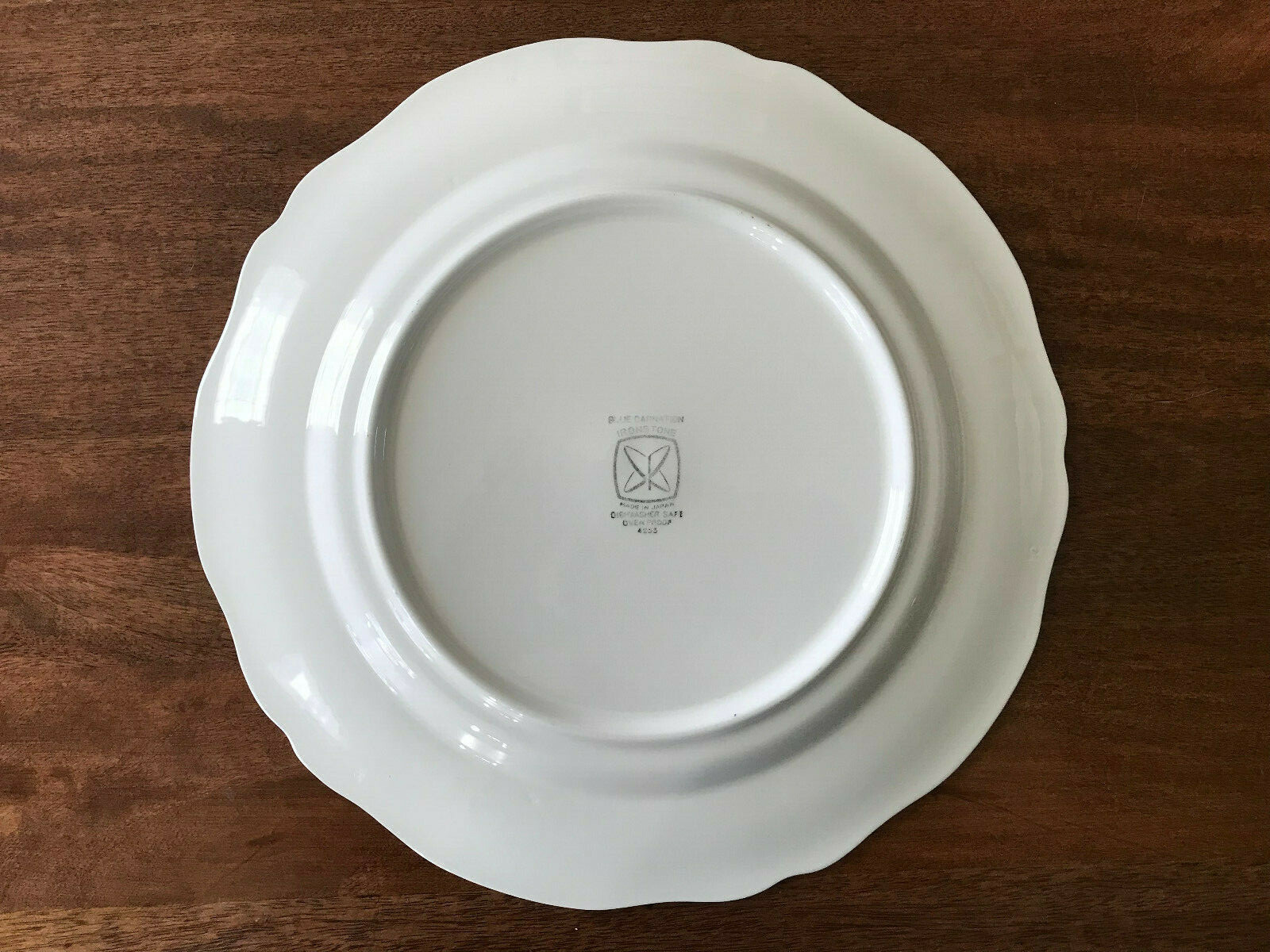 BLUE CARNATION Ironstone 12 5/8" CHOP PLATE ROUND PLATTER Dish Vibrant