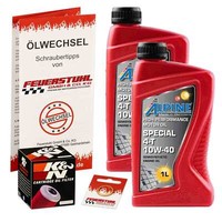 Honda Xl 350 R (ND03) 85-87, Alpine 10W40 ÖL + K&N ÖLfilter, MotoröL Set