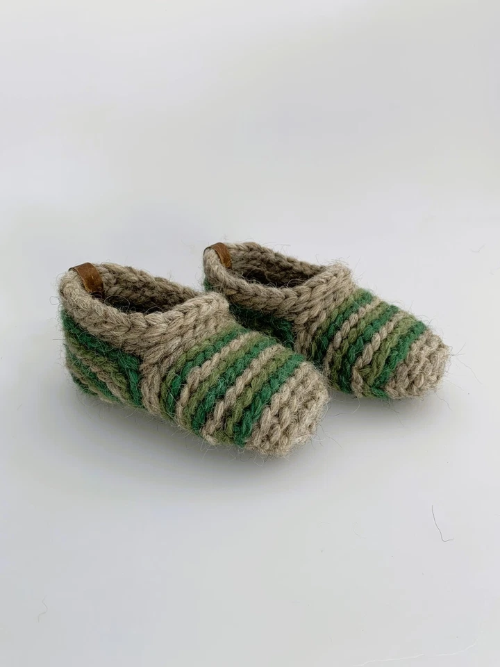slippers home |100 organic wool slippers| boots slippers| house slippers - Image 3 of 4