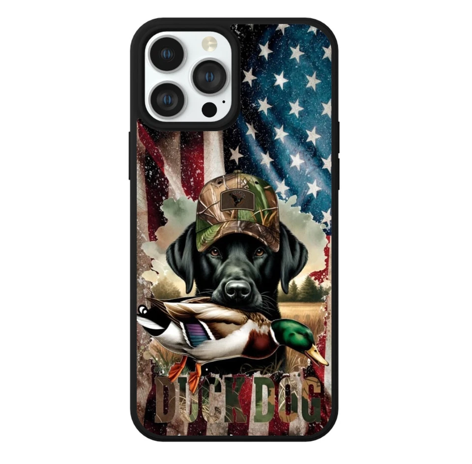 Teléfono Bandera Pato Caza Perro Lindo Hombre Niño Protector Duradero Foto 3 de 4