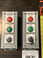 2 QTY! BULK- Saginaw Control SCE-3PBI Push Button Enclosure Conduit Shift Status