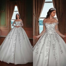 New Elegant And Elegant Wedding Dress Sleeveless Long Sleeve Puffy Dresses 2025
