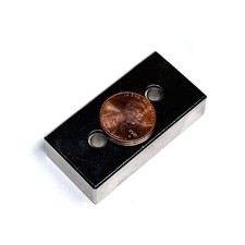 N52 Neodymium Block Magnet 2 "x 1" x 1/2" Strong Rare Earth Magnet - 1 Ea.