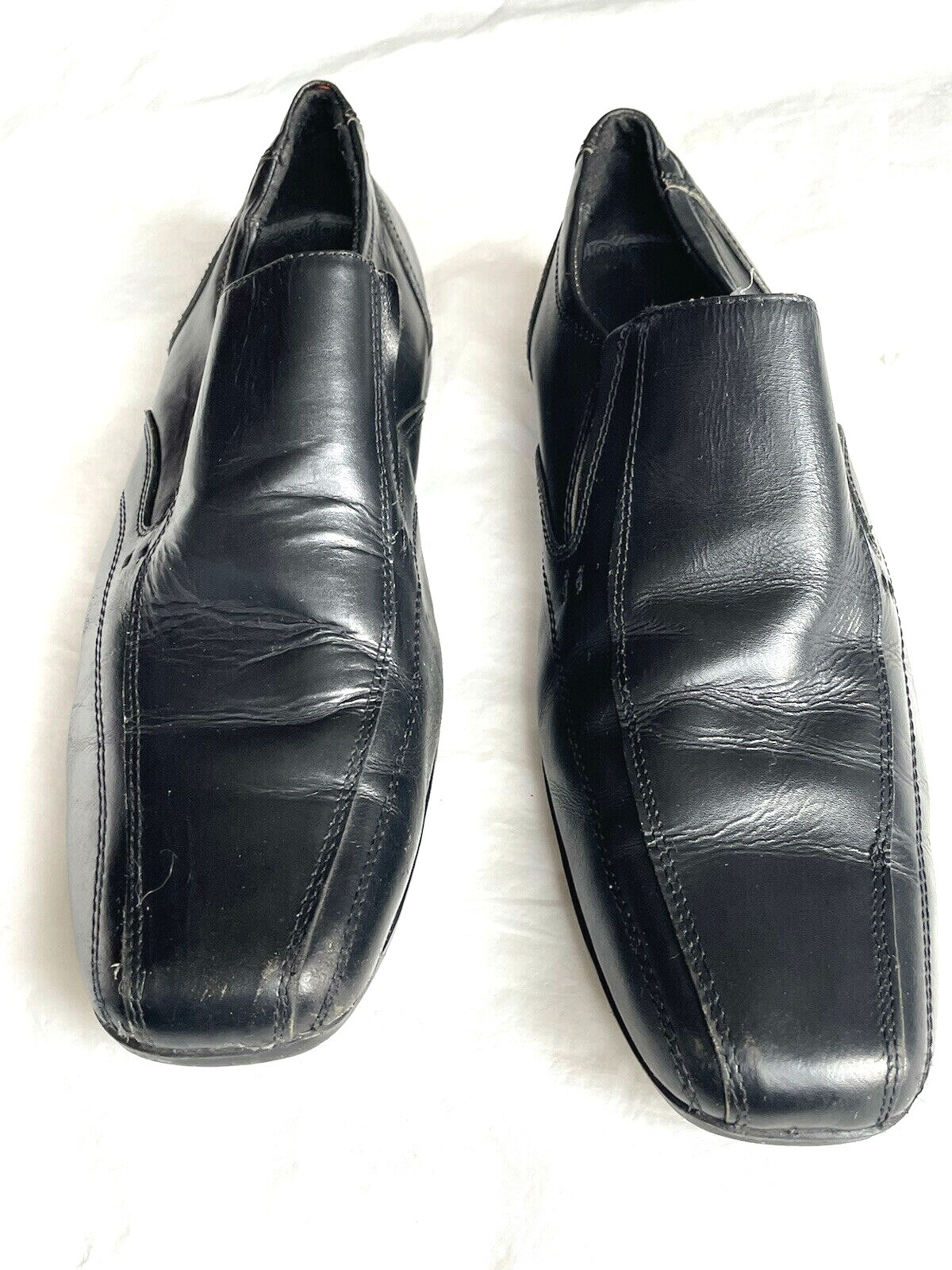 Shoes Black Leather Upper 