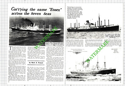 The ESSEX Ship P&O General Cargo  - 1974 Article