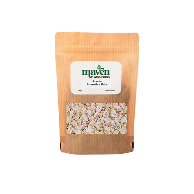 Bio Braune Reisflocken Gesundes Müsli 500g-5kg Gratis UK P&P-Maven Vollwertkost