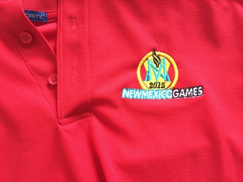 Port Authority ~ NM Games 2015 Short Sleeve Polo ~ Red ~ Men's XL - Picture 2 of 4
