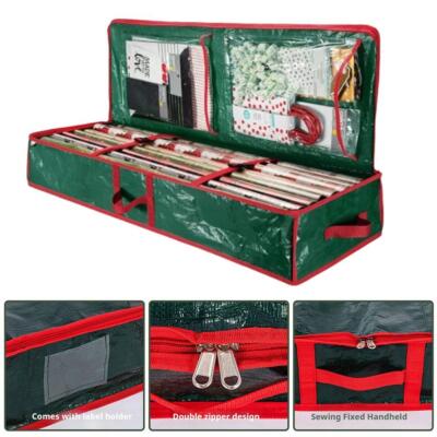 Christmas Wrapping Paper Storage Containers' Gift Wrap Organizer, O7D9 W7M7 S8Y5