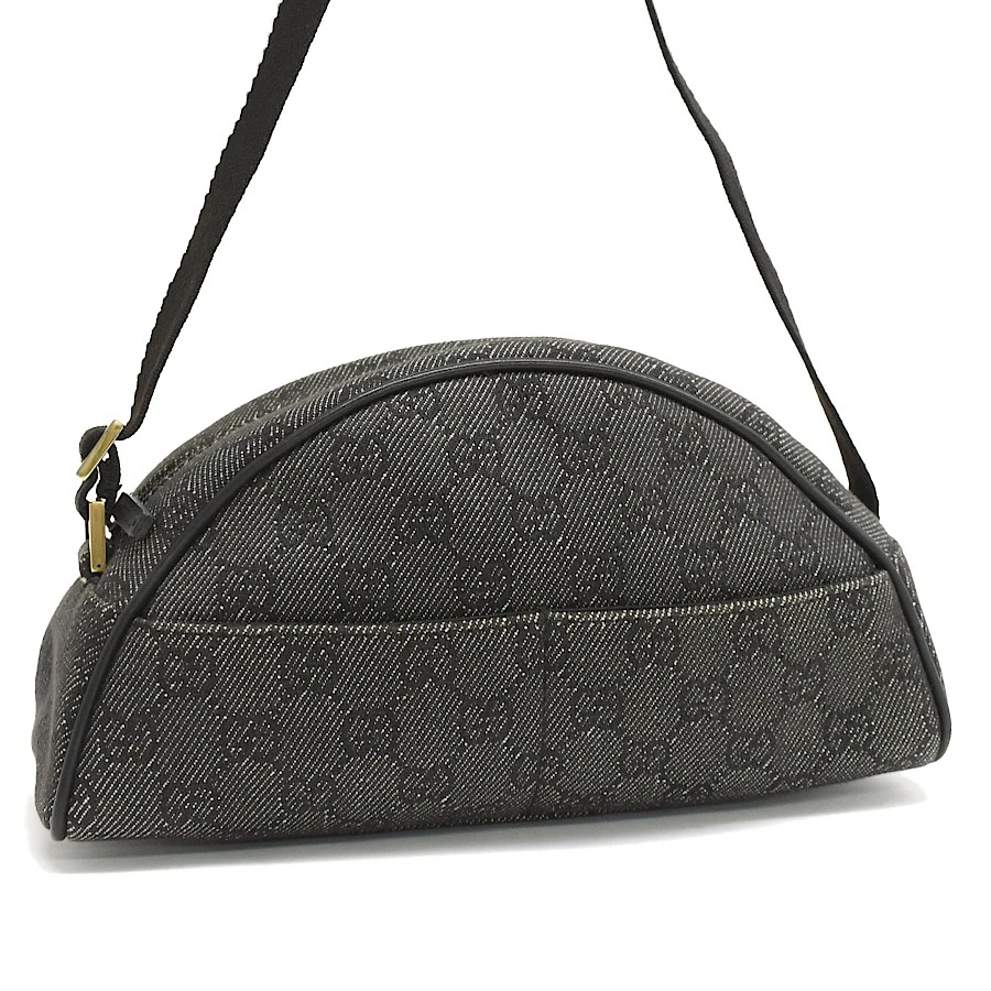 Gucci sac à main pochette 90781 GG toile noir or quincaillerie femme s GUCCI