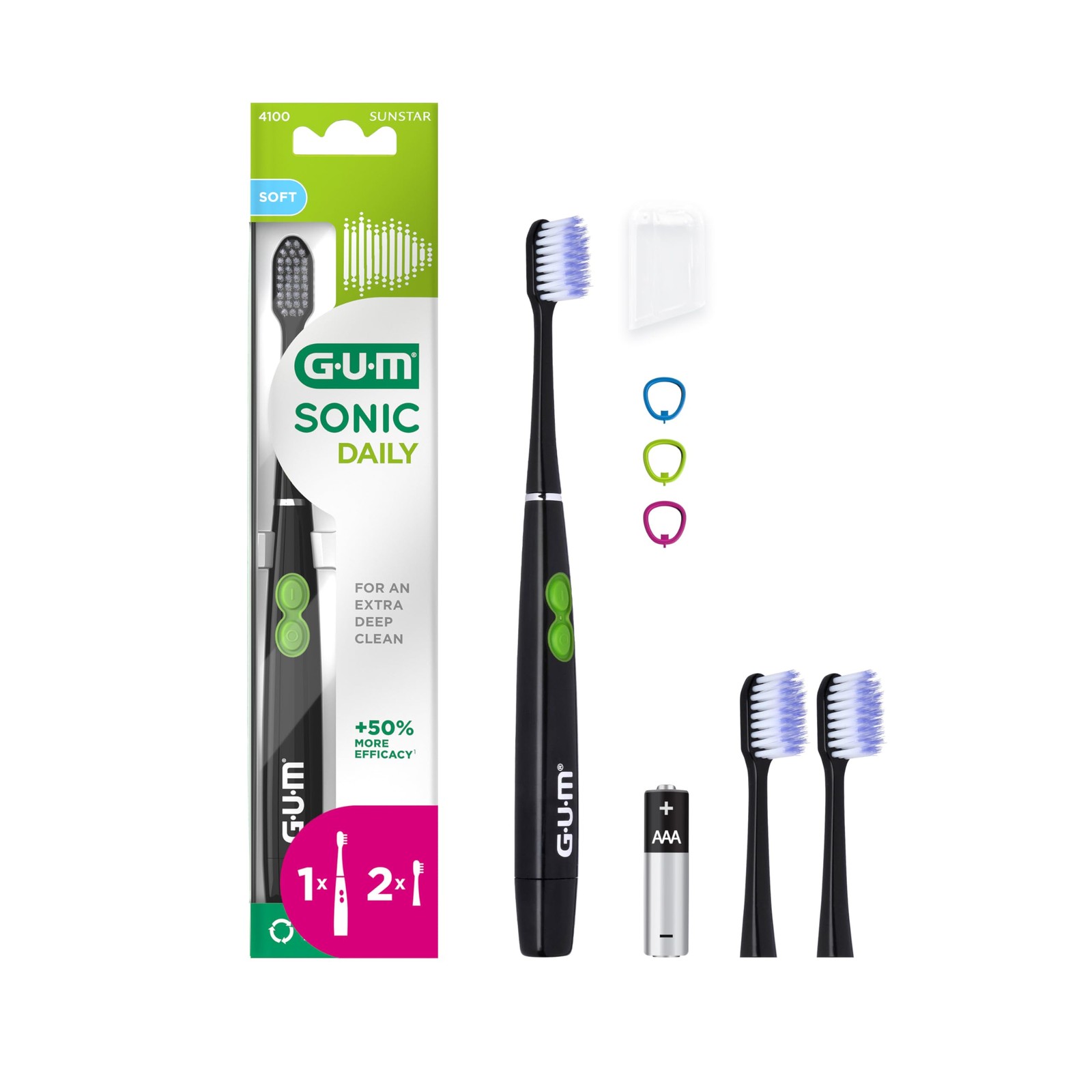 Spazzolino Sonico a Batteria GUM SONIC DAILY - Design e Igiene
