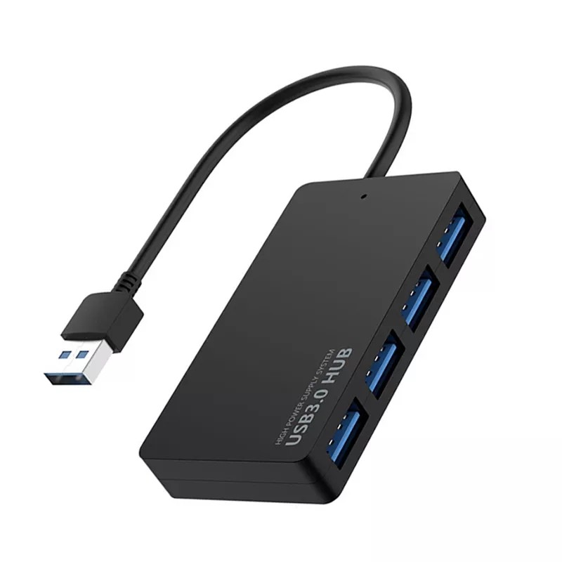 4-Port USB 3.0 Hub 5Gbps Portable Compact PC Mac Laptop Notebook lot Desktop