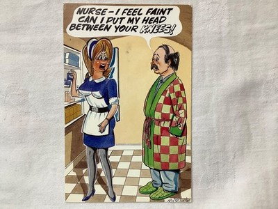 Krankenschwester Ich fühle mich ohnmächtig Kann ich meinen Kopf zwischen deine Knie legen! Bamforth & Co Nr.2062