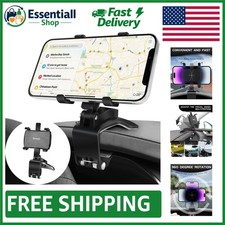 360-Degree Rotation Car Phone Holder: Dashboard Mount for 4-7 Inch Smartphones