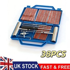 MOTORCYCLE CAR VAN TUBELESS TYRE PUNCTURE REPAIR KIT TIRE TOOL PLUG EMERGENCY UK