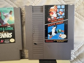 Nintendo NES-001 Console Bundle with Mario/Duck Hunt And Top Player&rsquo;s Tennis