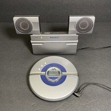 Sony Walkman D-FJ200 AM/FM CD Player  SRS-T77 Active Speaker System Tested