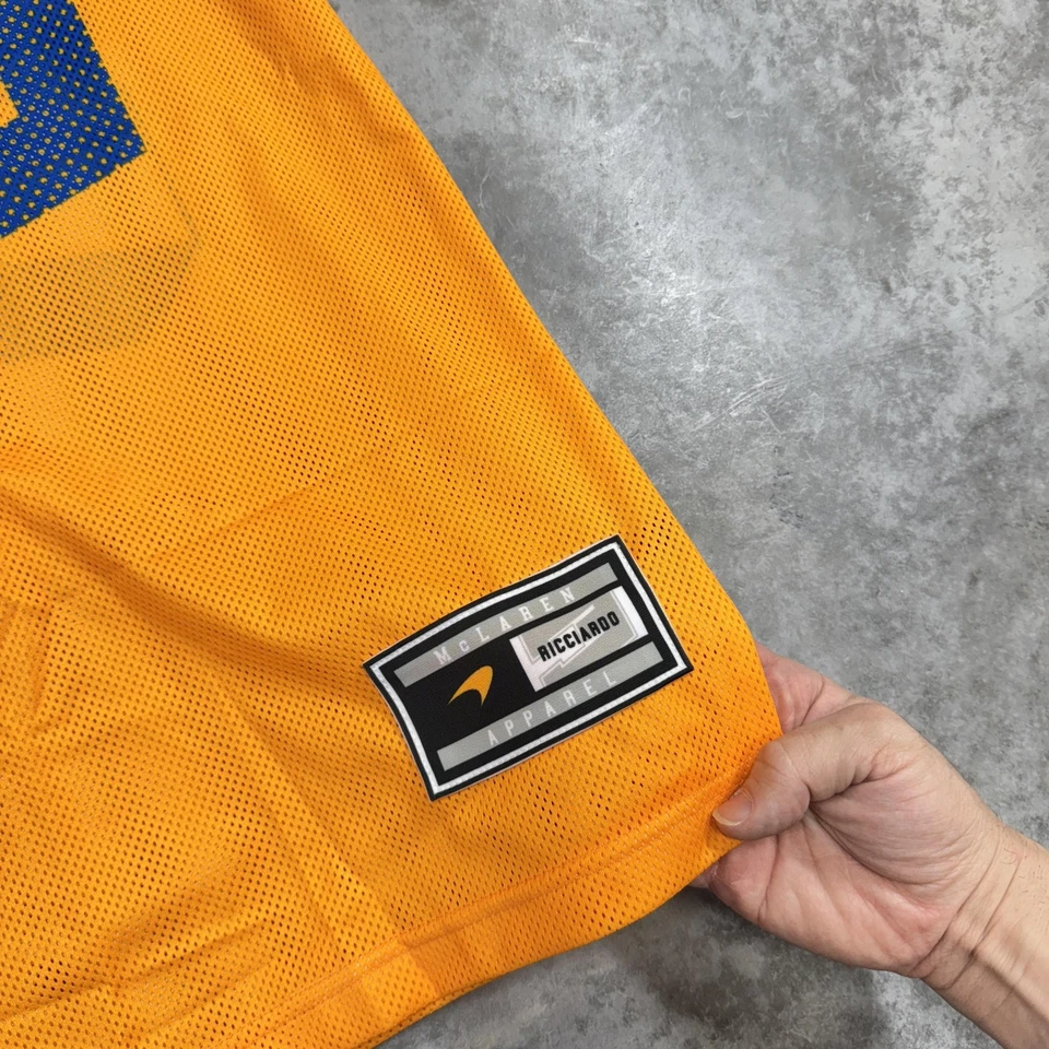 McLaren Formula 1 Team Jersey Mens Small Orange Racing Ricciardo 3 Papaya Fan - Image 3 of 4