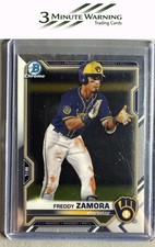 2021 Bowman #BCP-2 Freddy Zamora Chrome Prospects