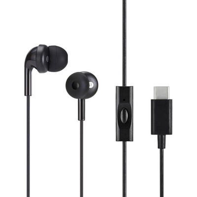 Amazon Basics Wired Earbuds with Microphone, in-Ear One size, Black
