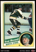 1984 Topps #77 Brad Maxwell North Stars SHORT-PRINT 7 - NM