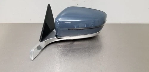 19 BMW M850I F91 EXTERIOR SIDE VIEW MIRROR WITH CAMERA LEFT DRIVER BLUE CHROME