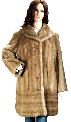 Women's Vintage Tissavel France Faux Fur Coat Light Brown | eBay