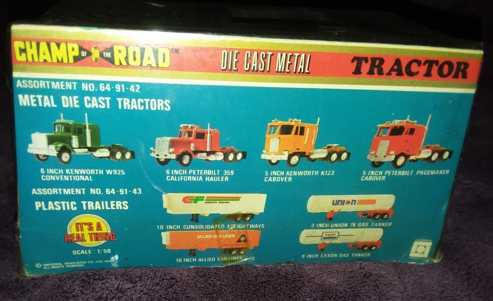 Champ of the Road Tractor Truck 1:50 Scale 6" Kenworth W925 Conventional Vintage - Image 3 of 4