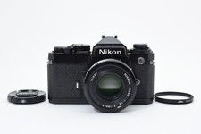 Nikon FE 35mm Film Camera Black Ai-s NIKKOR 50mm f/1.8 Excellent