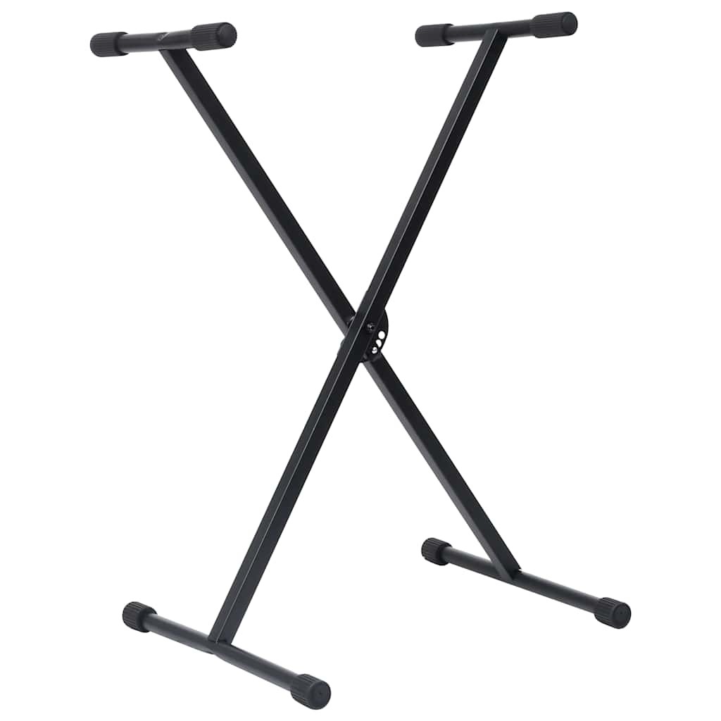 Supporto per Tastiera Set con Sgabello Nero Stand Porta Pianola Gambe vidaXL foto 3