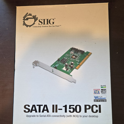 SIIG SATA II-150 PCI 2-Port SATA II Controller Card PCI SC-SA0012-S1