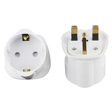 Reiseadapter DE auf UK GB England 3pin Steckdose Reisestecker Adapter Strom 13A
