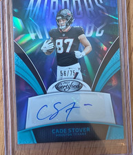 2025 Panini Certified Mirrors Autographs Cade Stover Houston Texans Auto 56/75