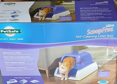 PetSafe Ultra Scoop Free Self- Cleaning Litter Box for Cats - NIB  Alexa control