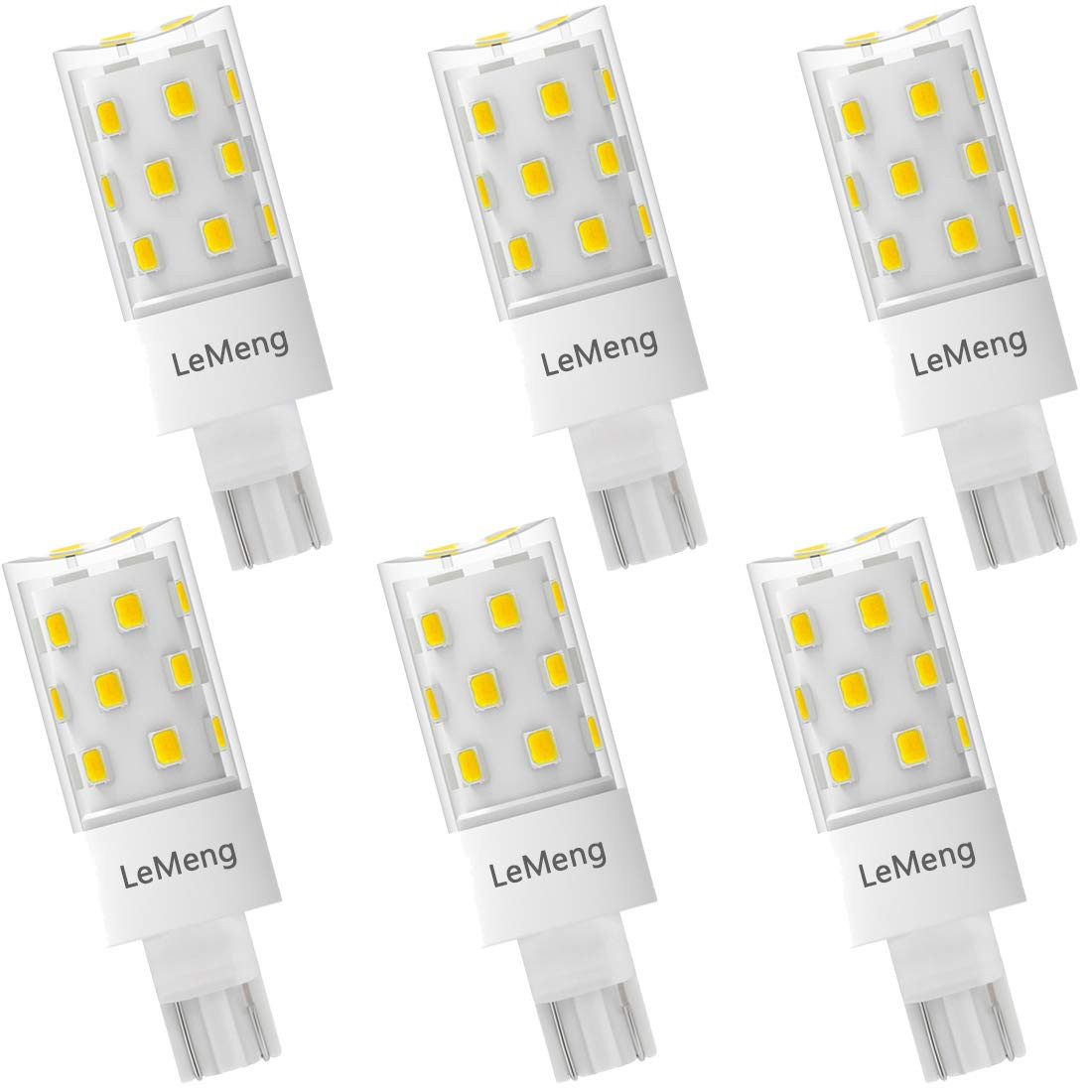 50watt T10 Wedge Base 921 LED Light Bulb 5W 500lm 6000K Daylight White 12VAC/...