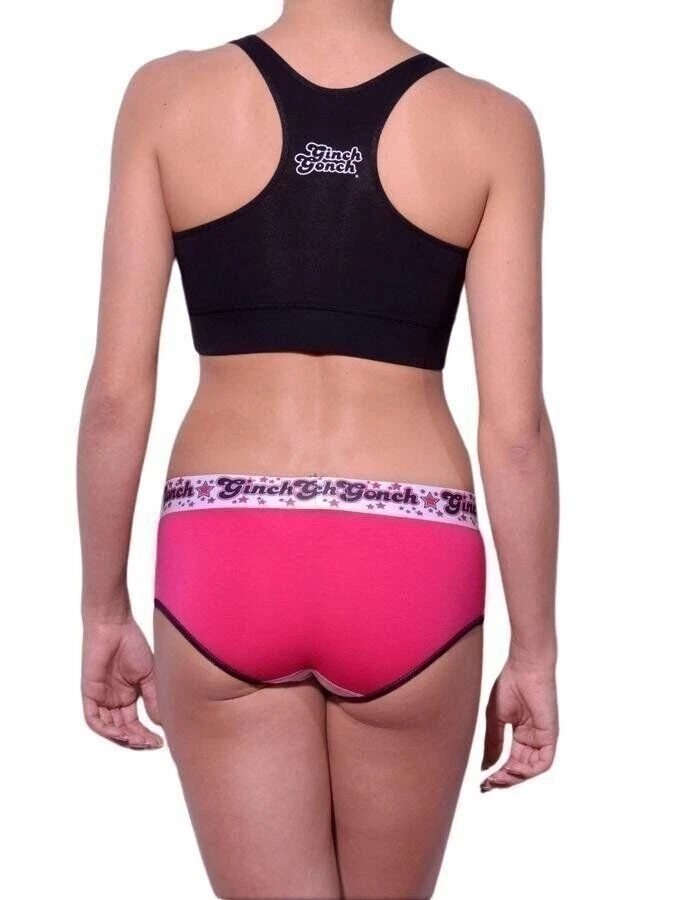 Top antimuffins Ginch Gonch para mujer rosa medio bloque de color rosa nuevo con etiquetas Foto 4 de 4
