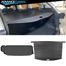 Fits 20-25 Toyota Highlander 3D TPE Trunk Mat + Carbon Fiber Texture Cargo Cover
