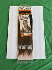 Realistic 50 3X GHANA PRE STRETCHED Kanekalon 100 Color T1B30