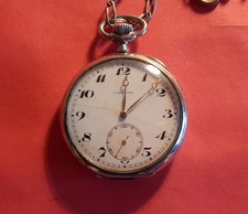 LONGINES GRANDS PRIX 9  OROLOGIO DA TASCA ARGENTO 800 calibro 18.69N FUNZIONANTE
