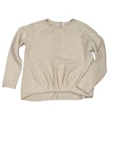NWOT Zara girl cream Ivory knit crewneck sweater 9 10 womans XS
