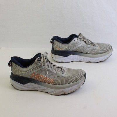 Hoka Bondi 7 Laufschuh Lunar Rock/Black Iris (Ohne Einlegesohle) Damen Gr. 9