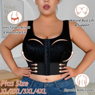 Plus Size Women Anti-Sagging Shapewear Bra Push up Bralette Shaper Top Underwear